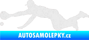 Samolepka Baseball 015 levá Ultra Metalic bílá