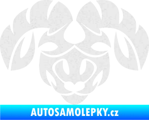 Samolepka Beran zvěrokruh 003  Ultra Metalic bílá