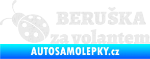 Samolepka Beruška za volantem Ultra Metalic bílá
