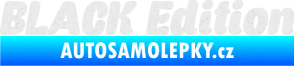 Samolepka Black edition 001 nápis Ultra Metalic bílá