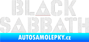 Samolepka Black Sabbath 001 Ultra Metalic bílá