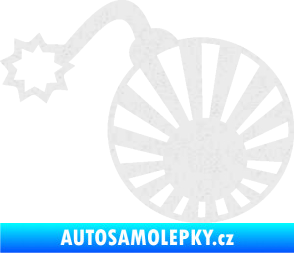 Samolepka Bomba 006 JDM levá Ultra Metalic bílá