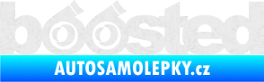 Samolepka Boosted turbo Ultra Metalic bílá
