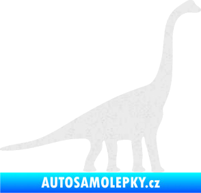 Samolepka Brachiosaurus 001 pravá Ultra Metalic bílá