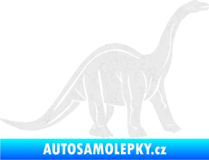 Samolepka Brachiosaurus 003 pravá Ultra Metalic bílá