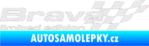 Samolepka Brava limited edition pravá Ultra Metalic bílá