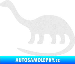 Samolepka Brontosaurus 001 levá Ultra Metalic bílá