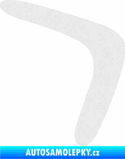 Samolepka Bumerang 001 pravá Ultra Metalic bílá