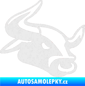 Samolepka Býk 001 pravá Ultra Metalic bílá