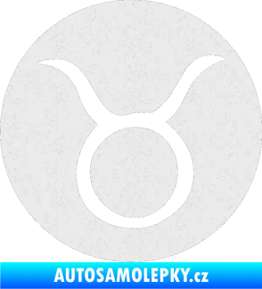 Samolepka Býk zvěrokruh 001 - horoskop Ultra Metalic bílá