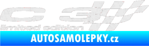 Samolepka C3 limited edition pravá Ultra Metalic bílá