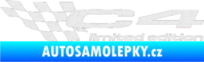 Samolepka C4 limited edition levá Ultra Metalic bílá