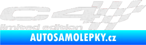 Samolepka C4 limited edition pravá Ultra Metalic bílá