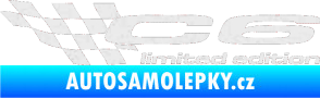 Samolepka C6 limited edition levá Ultra Metalic bílá