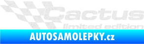 Samolepka Cactus limited edition levá Ultra Metalic bílá