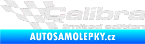 Samolepka Calibra limited edition levá Ultra Metalic bílá