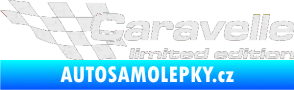 Samolepka Caravelle limited edition levá Ultra Metalic bílá