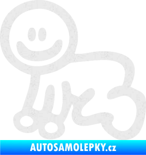 Samolepka Cartoon family mimi chlapeček Ultra Metalic bílá