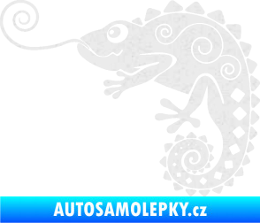 Samolepka Chameleon 004 levá Ultra Metalic bílá