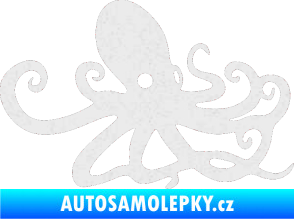 Samolepka Chobotnice 001 pravá Ultra Metalic bílá