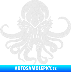 Samolepka Chobotnice 002 pravá Ultra Metalic bílá