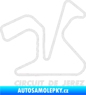 Samolepka Okruh Circuito de Jerez Ultra Metalic bílá