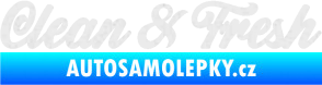 Samolepka Clean & Fresh nápis Ultra Metalic bílá