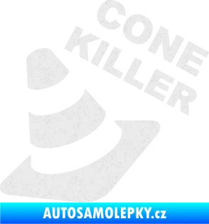 Samolepka Cone killer  Ultra Metalic bílá