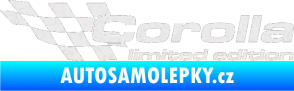 Samolepka Corolla limited edition levá Ultra Metalic bílá