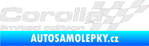 Samolepka Corolla limited edition pravá Ultra Metalic bílá