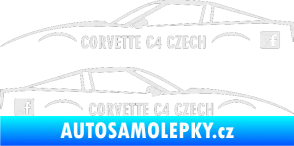 Samolepka Corvette C4 FB Ultra Metalic bílá