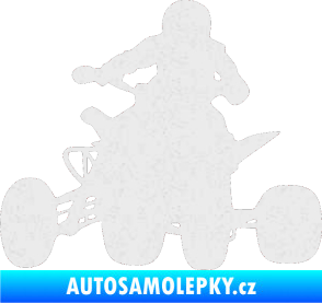 Samolepka Čtyřkolka 002 levá Ultra Metalic bílá