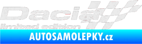 Samolepka Dacia limited edition pravá Ultra Metalic bílá