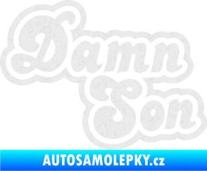 Samolepka Damn Son Ultra Metalic bílá