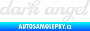 Samolepka Dark angel nápis Ultra Metalic bílá
