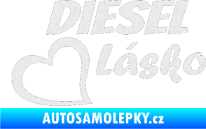 Samolepka Diesel Lásko Ultra Metalic bílá