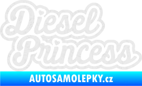 Samolepka Diesel princess nápis Ultra Metalic bílá