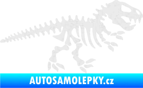 Samolepka Dinosaurus kostra 001 pravá Ultra Metalic bílá