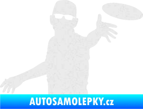 Samolepka Discgolf 002 pravá Ultra Metalic bílá