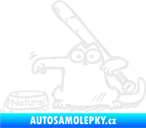 Samolepka Dolej natural levá Ultra Metalic bílá