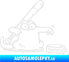 Samolepka Dolej natural pravá Ultra Metalic bílá