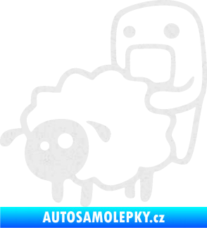 Samolepka Domo 005 levá love sheep Ultra Metalic bílá