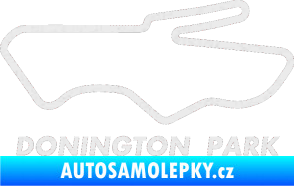 Samolepka Okruh Donington Park Ultra Metalic bílá