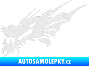 Samolepka Dragon 001 levá Ultra Metalic bílá