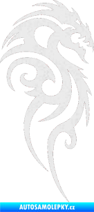 Samolepka Dragon 016 pravá Ultra Metalic bílá