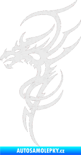 Samolepka Dragon 017 levá Ultra Metalic bílá