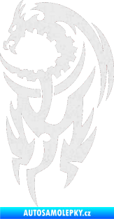 Samolepka Dragon 021 levá Ultra Metalic bílá