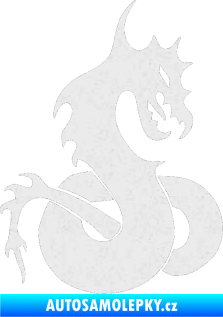Samolepka Dragon 031 pravá Ultra Metalic bílá