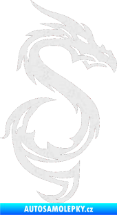 Samolepka Dragon 033 pravá Ultra Metalic bílá