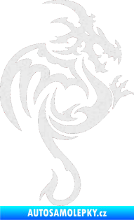 Samolepka Dragon 035 pravá Ultra Metalic bílá